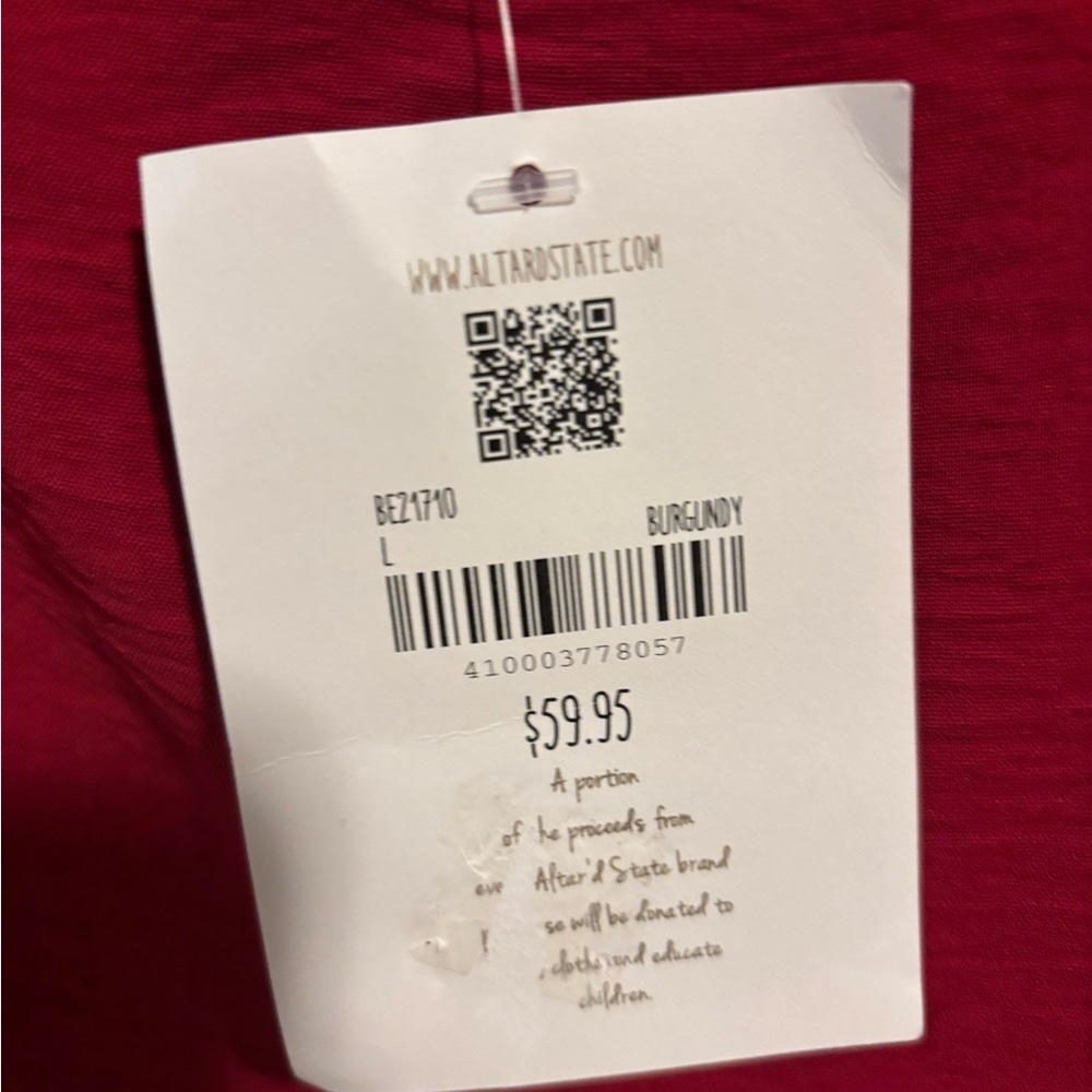 Altar'd State Red Ruffle Blouse - Picture 5 of 7